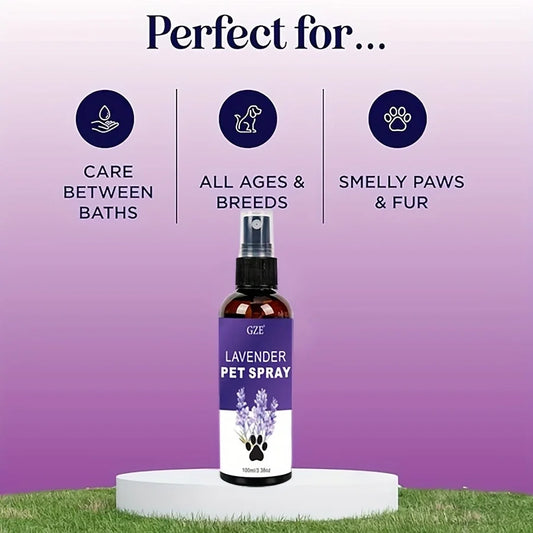 GZE Lavender Cat and Dog Repellent Spray - Natural Pet Repellent for Indoor and Outdoor Use - Long Lasting Formula for Training