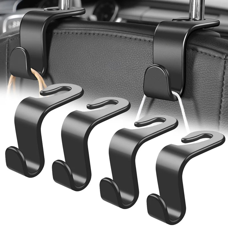 Car Headrest Hooks Hanger for Bags Seat Back Organizer Holder Clips Auto Fastener Hook Car Storage Interior Accessories
