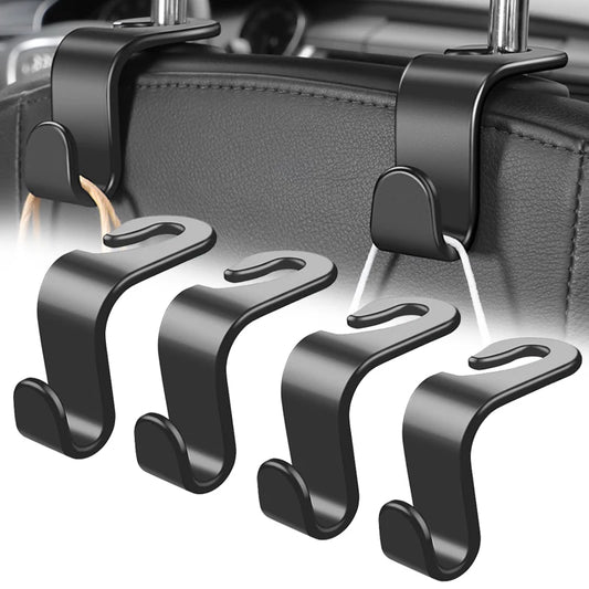 Car Headrest Hooks Hanger for Bags Seat Back Organizer Holder Clips Auto Fastener Hook Car Storage Interior Accessories