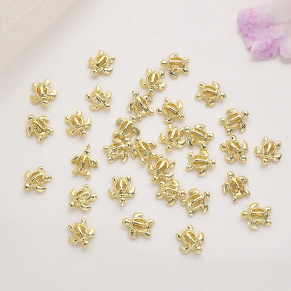 50Pcs New Nail Accessories Cute Hollow Turtle Summer Style Nail Accessories Accessories