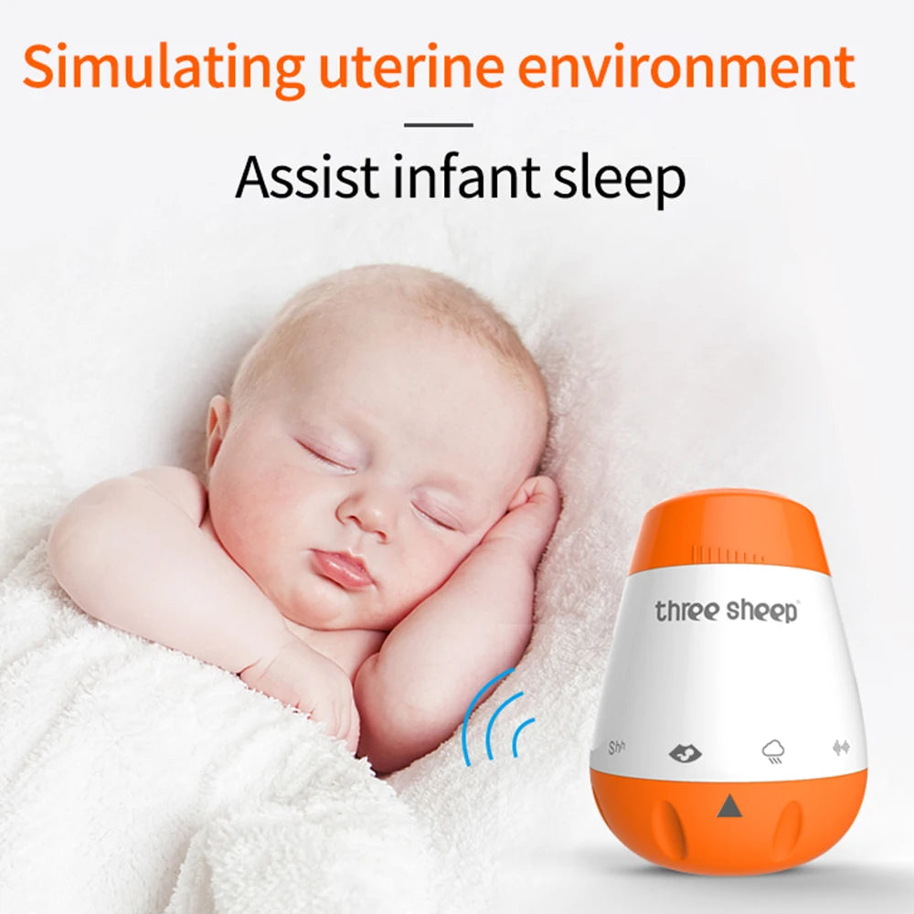 Baby White Noise Machine Smart Music Voice Sensor Infants Bad Sleep Helper Therapy Sound Monitor Generator for Babies Relax Toy