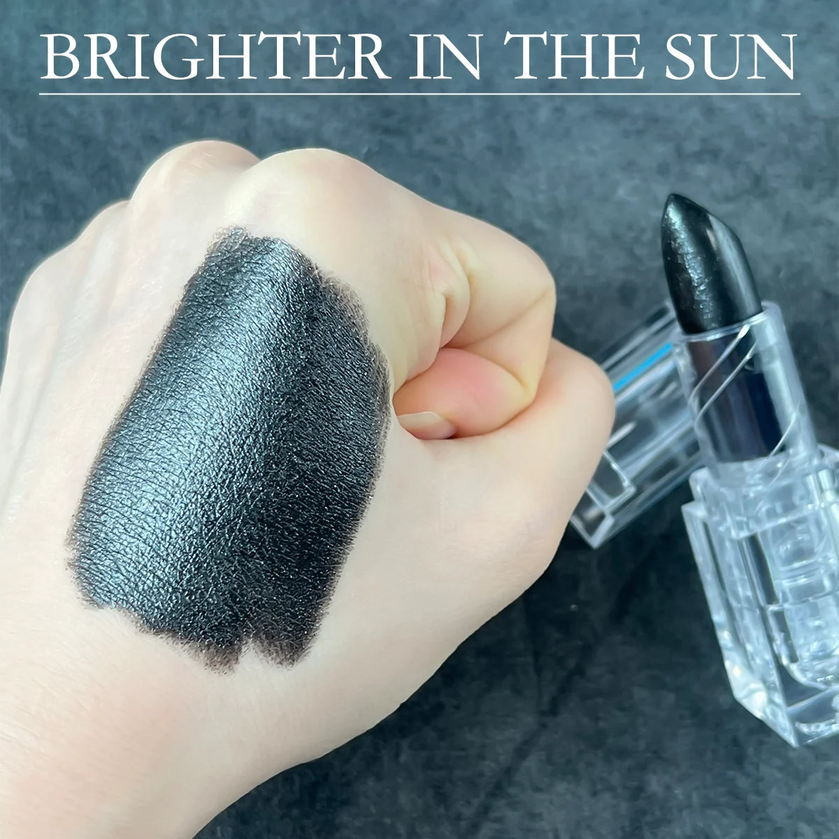 Shiny Black Lip Stain Black Halloween Lipstick Lipstick Tint Moisturizing Pearlescent Glossy Surface Lipstick Makeup