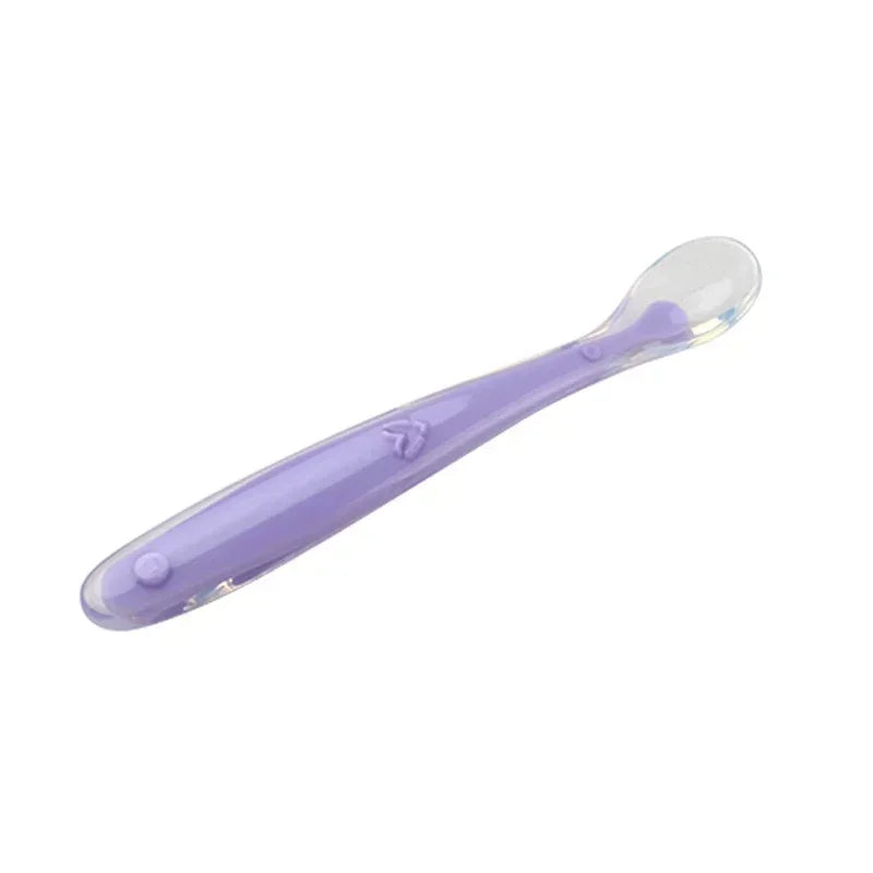 New style Baby Silicone Spoon Medical-Grade Liquid Silicone + Ultra-Soft Tip Safe Feeding For Water/Cereal/Puree