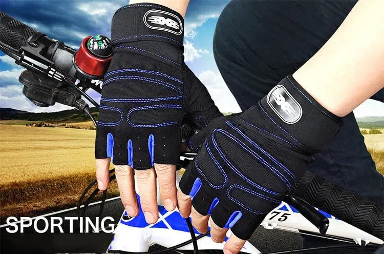 Men's Fitness Gloves Women's Fitness Weightlifting Wristband Gloves Fitness Training Sports Exercise Mountaineering Gloves