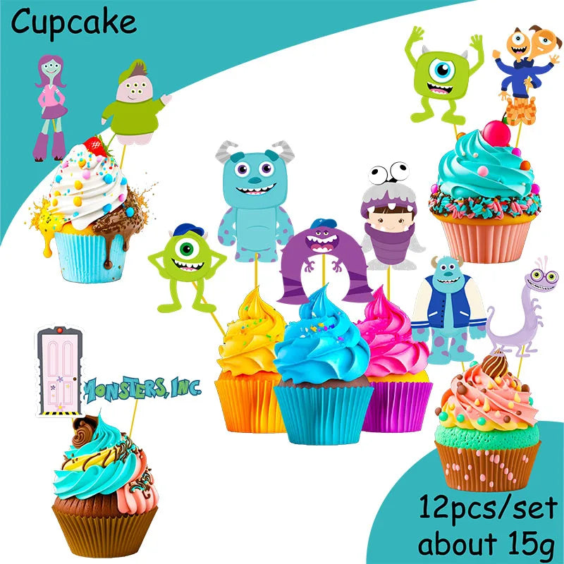 MINISO Monsters University Theme Birthday Party Decoration Party Supplies Hot Videos Scene Decoration Balloon Party Supplies