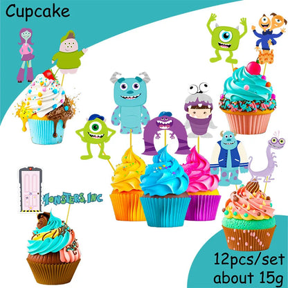 MINISO Monsters University Theme Birthday Party Decoration Party Supplies Hot Videos Scene Decoration Balloon Party Supplies