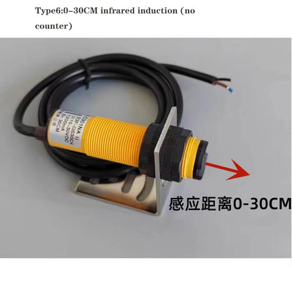 LED Digital Large Screen Electrostatic Induction Counter Infrared Automatic Production Line Pipeline Counting Electronic Counter