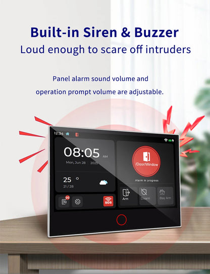 G74 Smart Home Alarma Para Hogar Tuya Alarme Smart Security Protection Casa Inteligente Alexa Home Security System