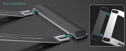 Ergonomic Laptop Stand Aluminum Alloy Laptop Stand Aluminum Portable Laptop Stand for Base with Wrist Pad