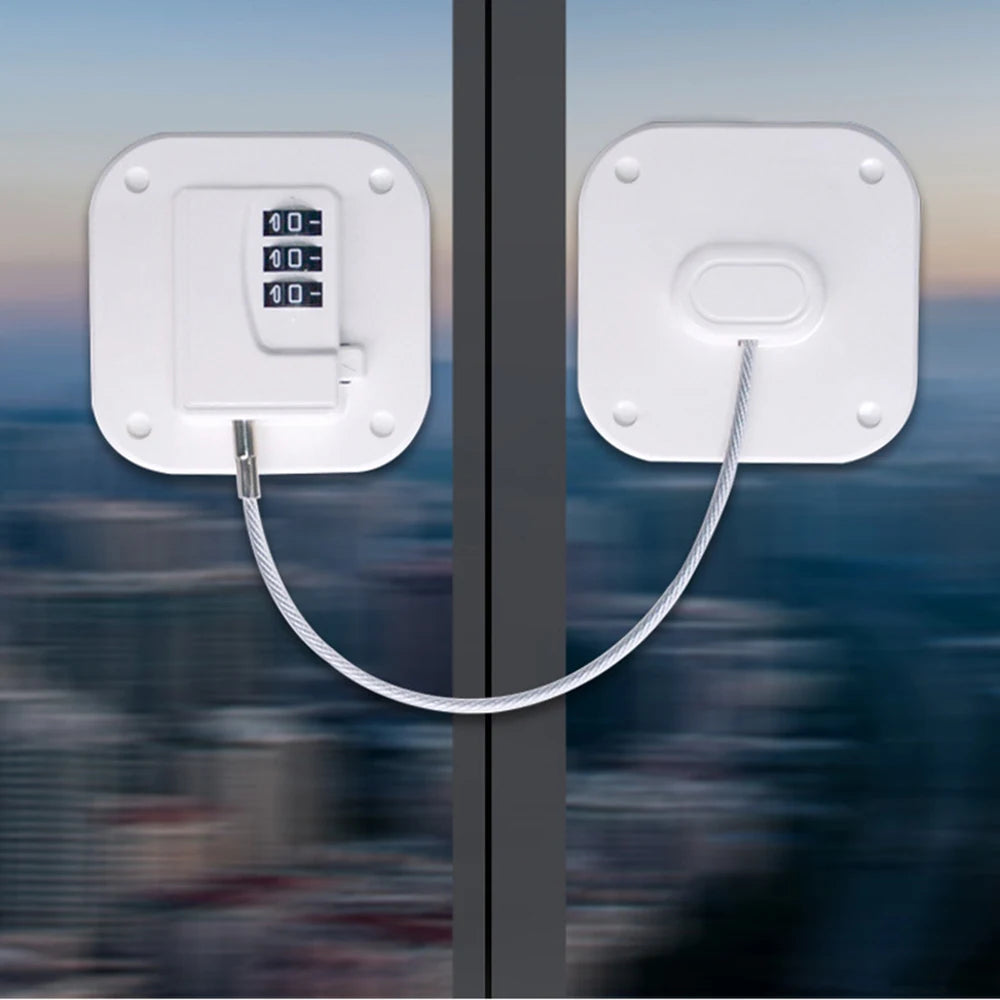 1 Piece Child Protection Locks Baby Cabinet Door Locks Refrigerator Locks High-Rise Anti-Falling Building Safety Code Lock