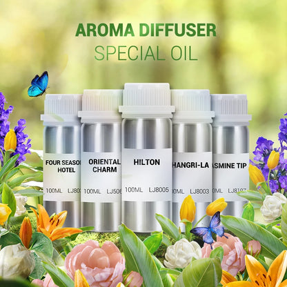 3 Pcs 100ml Essential Oils for Diffuser Humidifier Aroma Oil Pure Natural Humidifying Diffuser Essential Oils Home Hotel Bedroom
