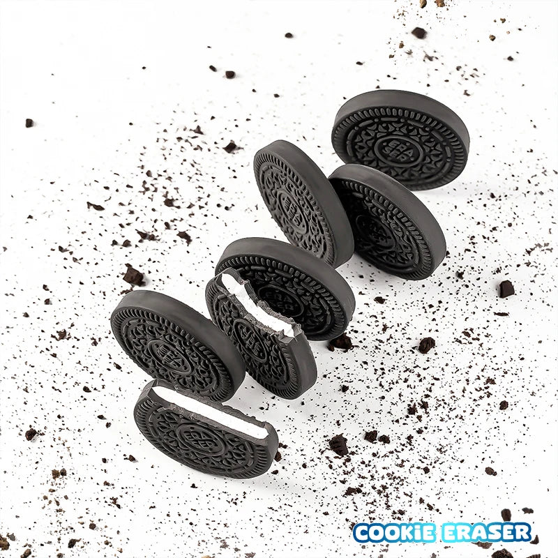 Kawaii stationery items School teacher gift Office Supplies classroom back to school cookie Carton Rubber Erasers cute things