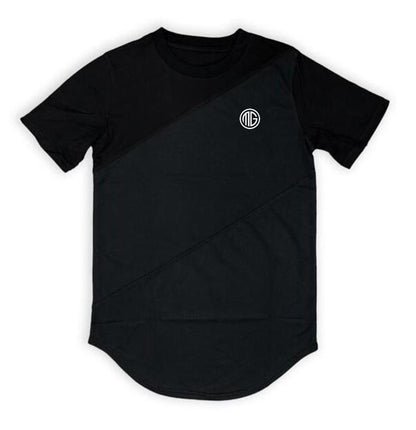 Mens Muscle T Shirt Gym Bodybuilding Fitness Tees Tops Cotton Patchwork Mesh Slim Fit T Shirt Cotton Sports Short Sleeve Tshirt