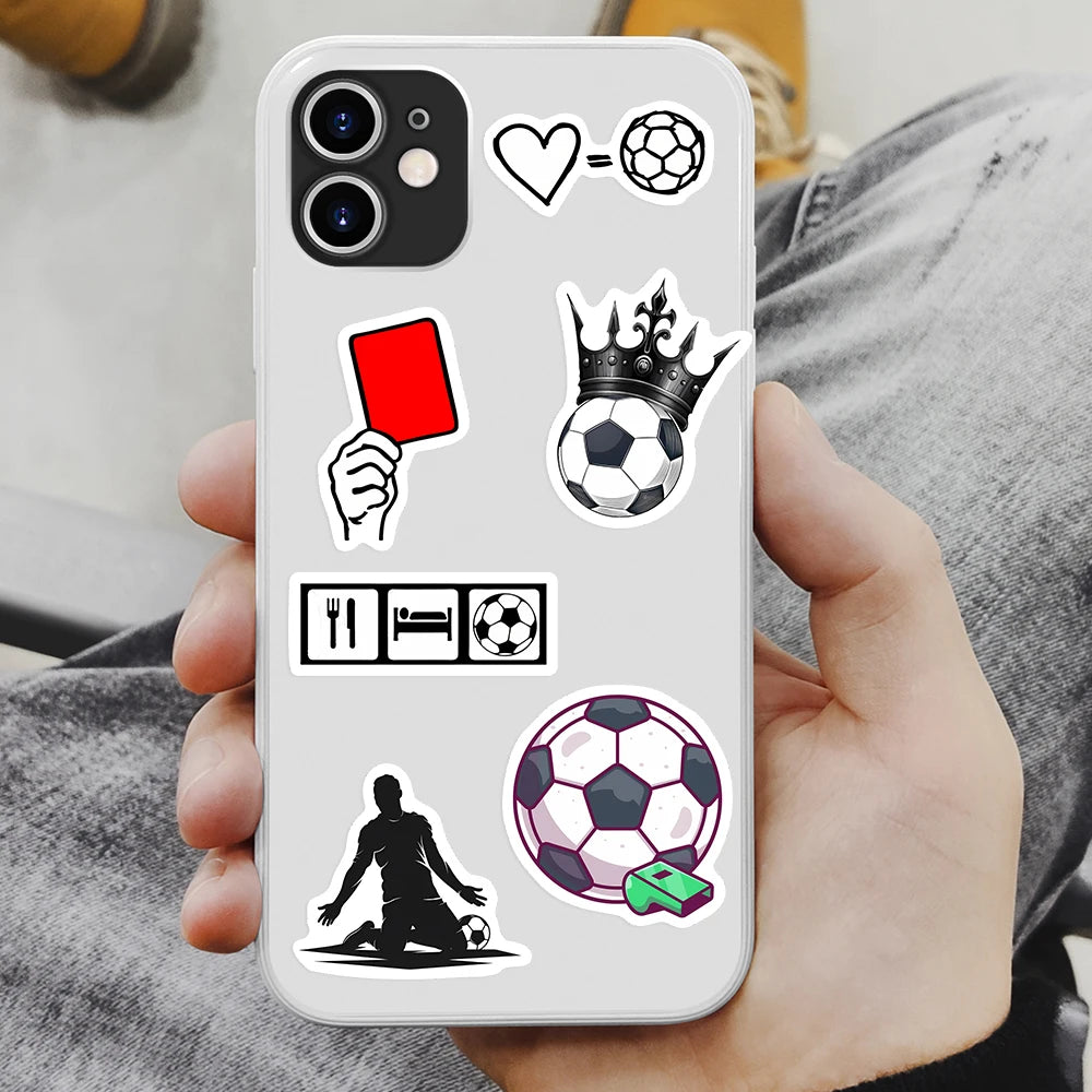 Soccer Football Sports Stickers Sports Players Jerseys Helmets  DIY Gift Toys Decal for Laptops Phones Bottles Decor Waterproof