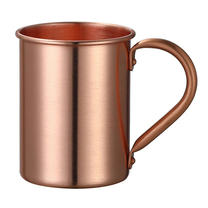 400ml 16.0oz 100% Copper Moscow Mule Mug Durable Coppery Beer Mugs Coffee Mug Milk Cup Pure Copper Cup Drinkware