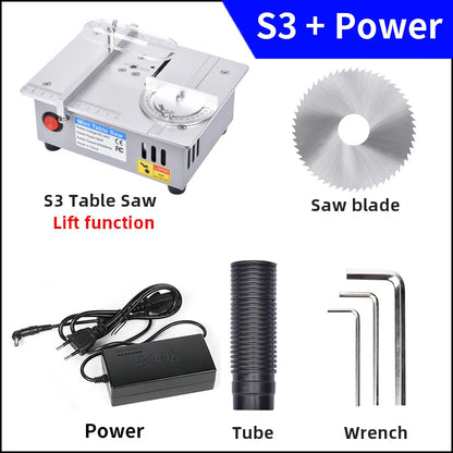 Mini Table Saw for Model Making and Crafts Compact Table Saw Benchtop Saw DIY Bench Saw Desktop Cutting Tool Hobby Saw