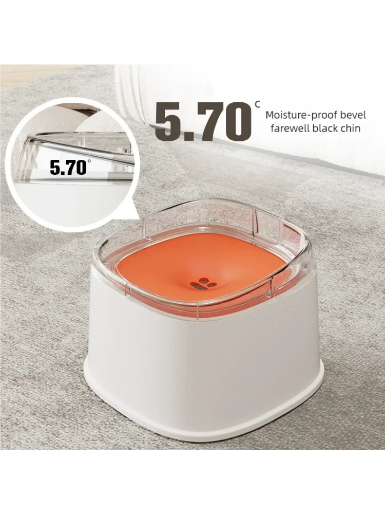 Custom Dog Drinking Water Bowl No Spill Floating Non-Wetting Mouth Cat Slow Anti-Overflow Water Feeding Dispenser Large Capacity