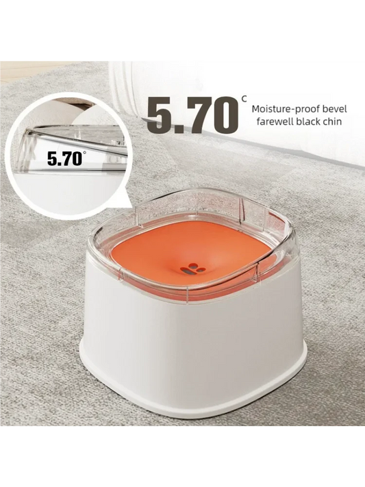 Custom Dog Drinking Water Bowl No Spill Floating Non-Wetting Mouth Cat Slow Anti-Overflow Water Feeding Dispenser Large Capacity