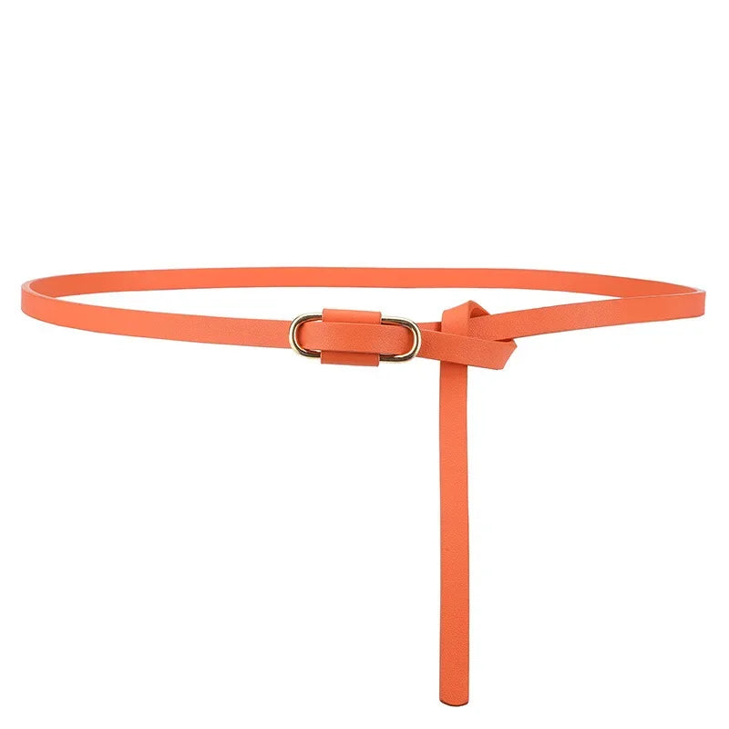 Metal Buckle Thin Stretchy Waist Belt Striped Elastic Waistband Elegant Women Girdle Female Belt Fashion Apparel Accessories New