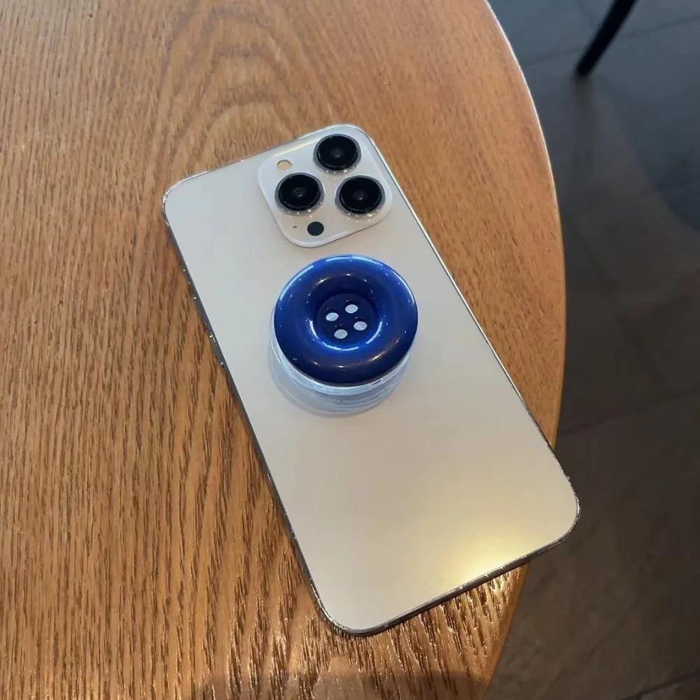 3D Simulated Button Phone Stand New Adhesive Phone Grip Phone Stand Cute Adhesive Retractable Phone Stand