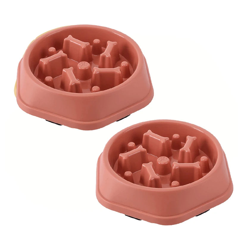 Slow Feeder Dog Bowl Non Slip Cat Dog Slower Food Feeding Dishes Large Small Medium Pet Slow Eat Dishes Puzzle Bowl Pet Supplies