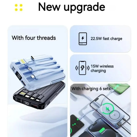 PD 20W Fast Charging 10000mAh Portable Phone Charger Power Station Power Bank Magnetic  Wireless Charger  Power bank