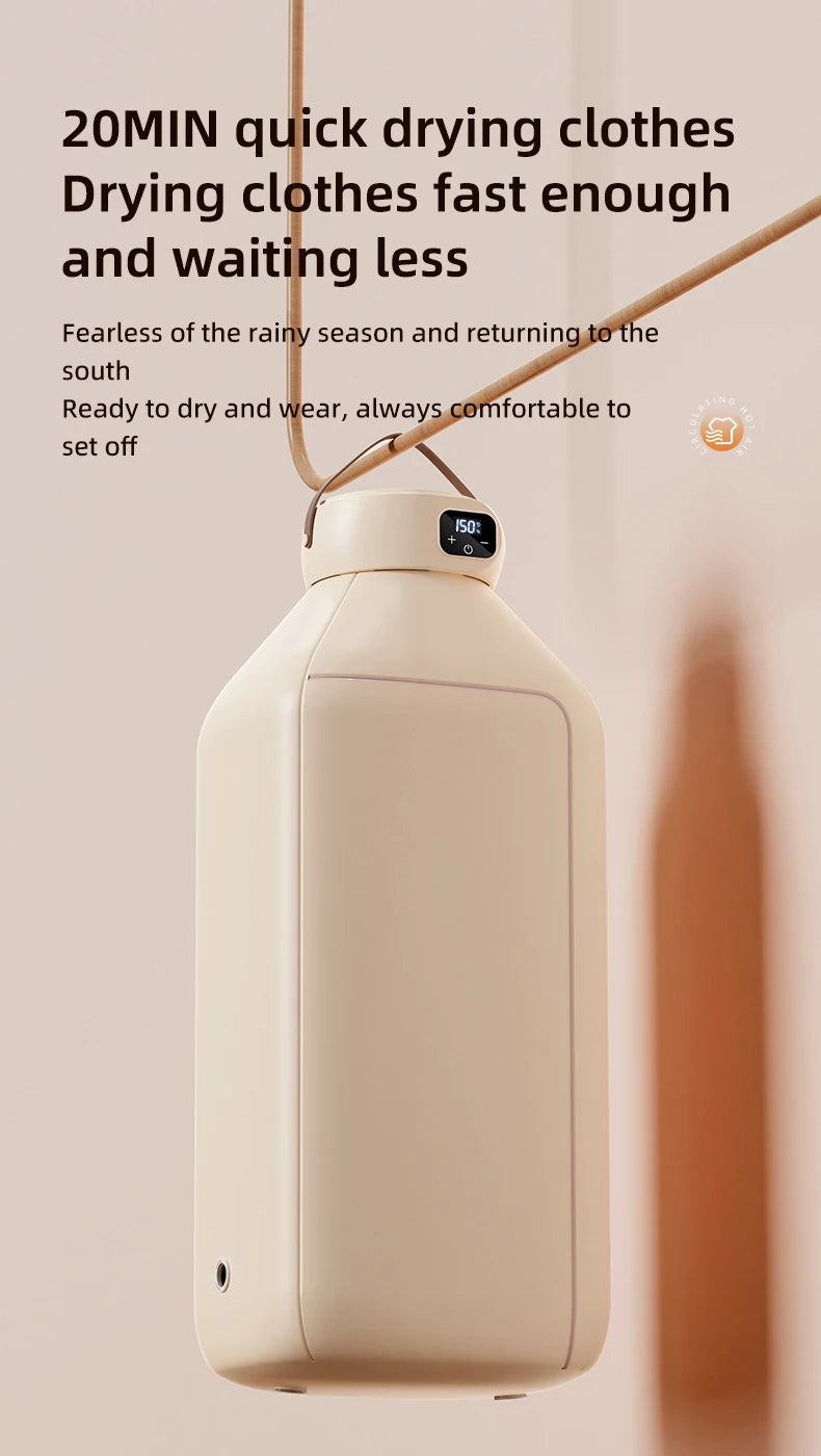 Portable Electric Clothes Dryer Multifunctional Dryer Machine Foldable Clothes Dryer with Timer Mini Clothes Dryer For Travel