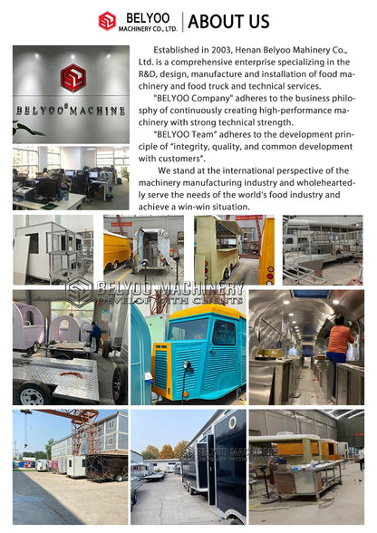 Luxury Multifunction Concession Food Trailer Coffee Vending Truck Big Mobile Food Truck Food Trailer for Street Fast Food