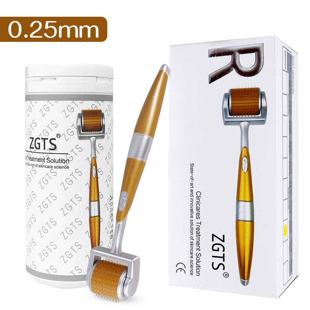 Professional 540 Needles for Facial Body Hair Growth Derma Roller for Skin Beard 0.2mm 0.25mm 0.3mm Needle Beauty Roller