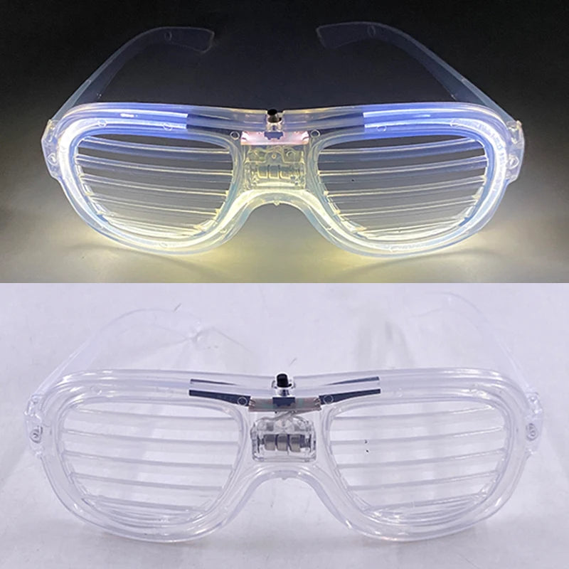 Light Up LED Glasses 5 Colors Heart Shape Glow Glasses Glow in The Dark Party Supplies Neon Party Favors for Kids Adults