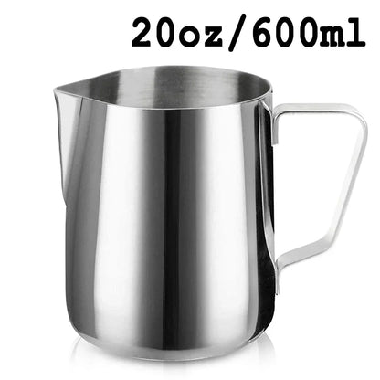 Coffee Latte Milk Frothing Jug Milk Frother Pitcher Stainless Steel Jug Espresso Barista Pitcher Milk Pot Coffee Accessories