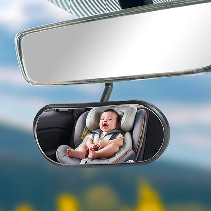 Baby Car Mirror Adhesive Mount Wide Angle Backseat Monitor Automotive Rearview Baby Observation Mirror Car Interior Accessories