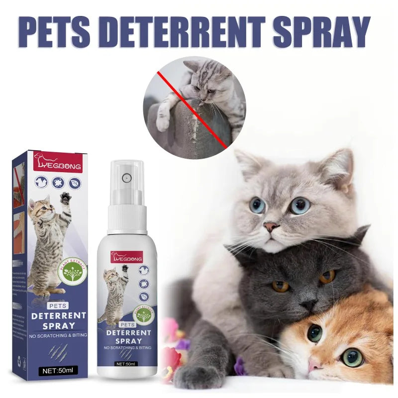 Pet Anti scratch Spray Cat spray Scratch Deterrent Restricted Area Repel Cats Dogs Scratching Door Sofa Anti scratch Furniture