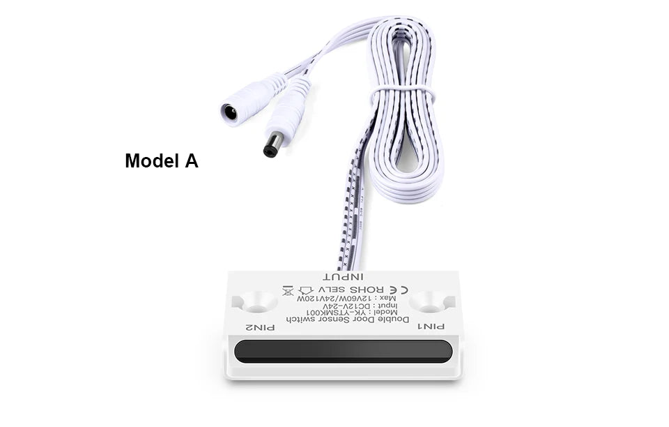 Smart Double Door Proximity Sensor Switch DC 12V-24V LED Light Switch For Wardrobe Cabinet Closet Backlight DIY Control Switch
