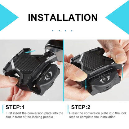 Road Bike Pedals Cleats for SPD/LOOK/KEO Cleat Set Self-lock Pedal Converter For Look Keo Bicycle Platform Adapter Pedal Cleat