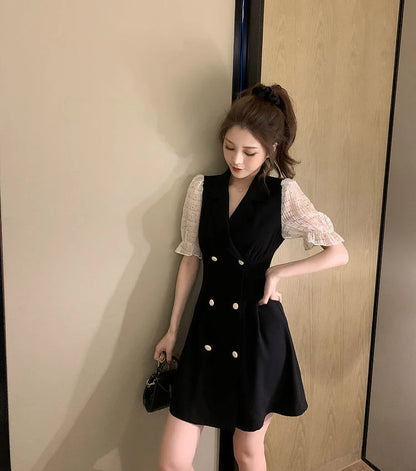 Clothes Mesh Dresses for Women 2024 Formal Occasion Blazer Holiday Woman Dress New Features of In Hot Fashion Sensual Sexy Loose