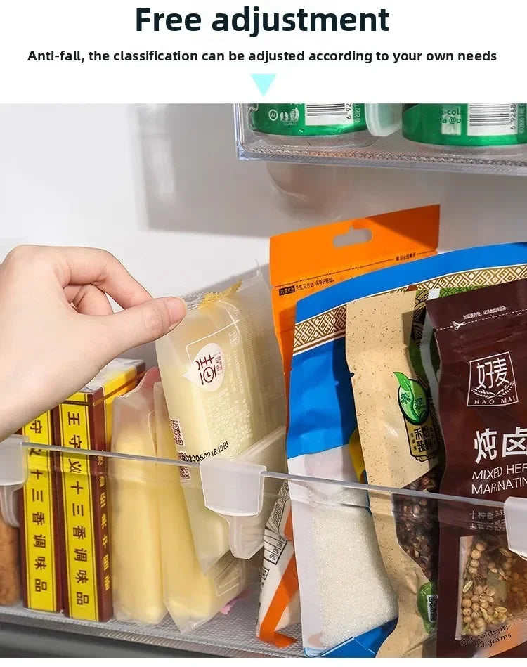 Efficient Refrigerator Kitchen Organizer Shelf Storage Dividers for Eggs Bottles and Other Items organizer kitchen fridge