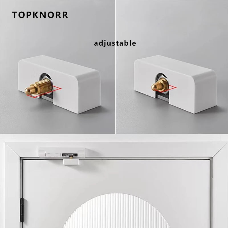 Door Damping Buffer Wooden Door Flat Outward Opening Invisible Door Home Closing Silent Hydraulic Door Closer Anti-pinch