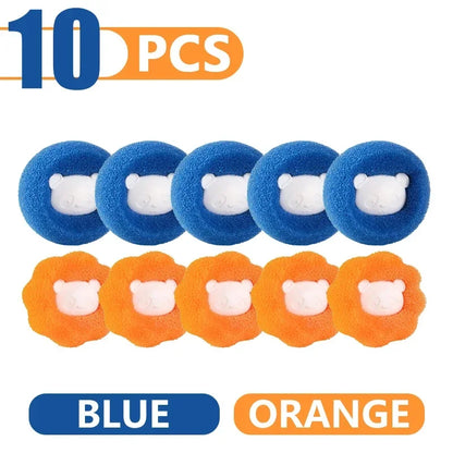 Laundry Balls Pet Hair Collector for Washing Machine Reusable Laundry Lint Catcher Removes Lint From Clothes Pet Cat Accessories