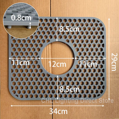 Silicone Sink Mat,Kitchen Sink Mats Grid Accessory,Non-slip Sink Protector for Kitchen Bottom of Farmhouse Porcelain Sink