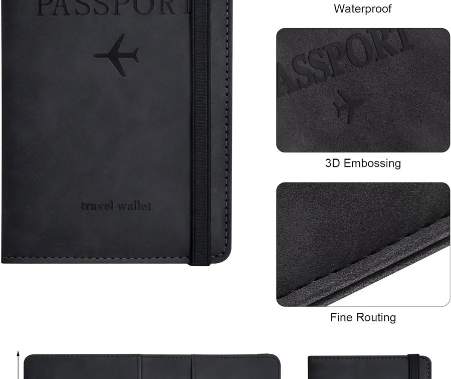 Passport Holder for Travel Essentials  Passport Wallet Cover Case for Travel  Accessories,Passport Book Holders for Women/Men