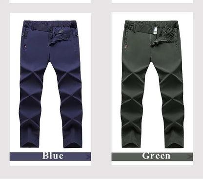 New Elastic Mens Hiking Pants Summer Quick Drying Waterproof Breathable Ultra Thin Outdoor Climbing Trekking Mens Trousers PN69
