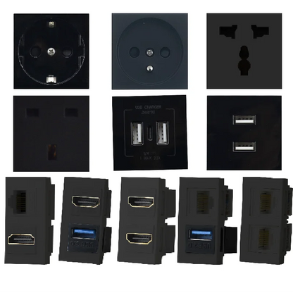 Hidden Desktop Pop-Up Socket DIY Multifunctional USB Type-C Outlet For Meeting Room Office Electrical Switch Countertops Plug