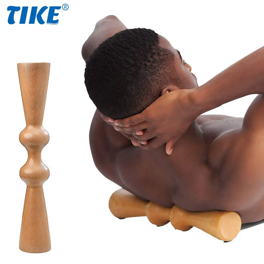 Body Back Wood Back Roller, Spine Stretcher & Aligner, Ma Roller, Back Cracker for Back & Muscle Recovery, Manual Back Massager