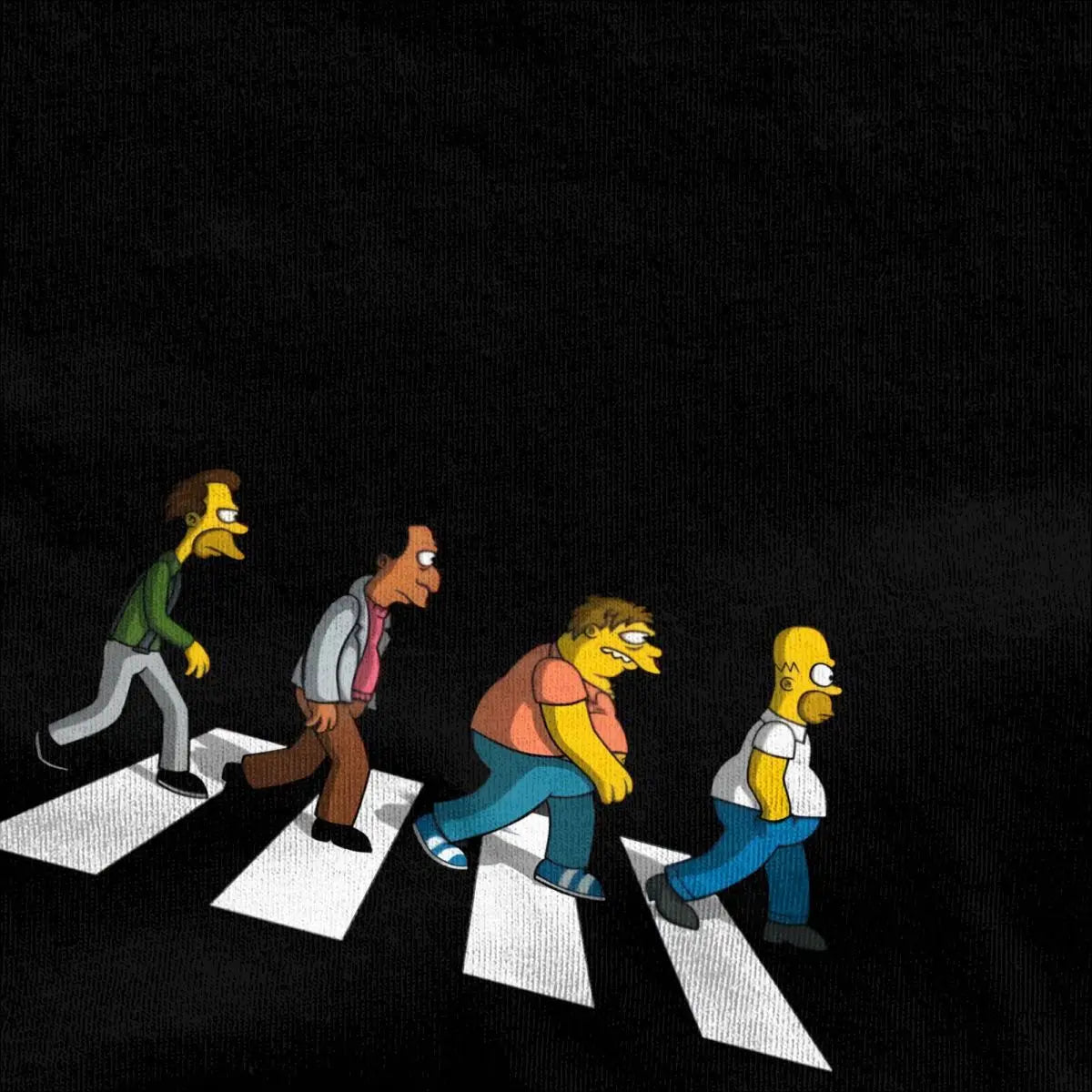 Mens T Shirt Simpsons DAD Sidewalk T-Shirts Fashion Summer Tees Aesthetic Design Cotton Clothing Gift