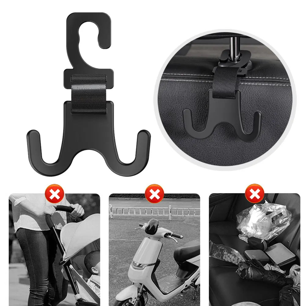 1x Car Seat Storage Hanger Hook Fastener Clip Auto Truck Storage Hook Car Seat Back Hook Headrest Hanger Car Interior Decor Clip