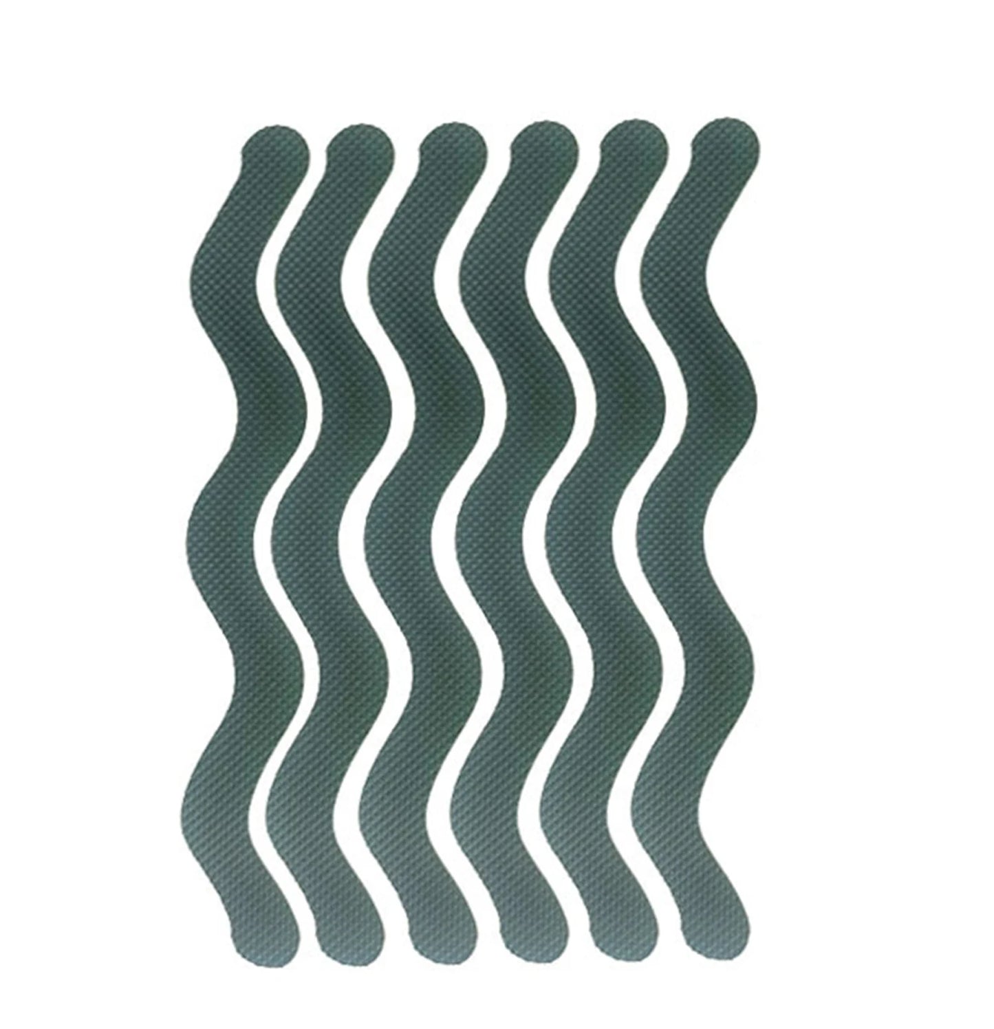 6Pcs S Shaped Anti Slip Strips Waterproof Safety Strips Shower Stickers Self-Adhesive Non Slip Tape For Bathtub Stairs Floor