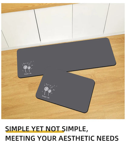New Slip Absorbent Kitchen Mat Quick Drying Living Room Carpet High Quality Absorbent Anti Fall Rugs Anti Oil Stain Floor Mats