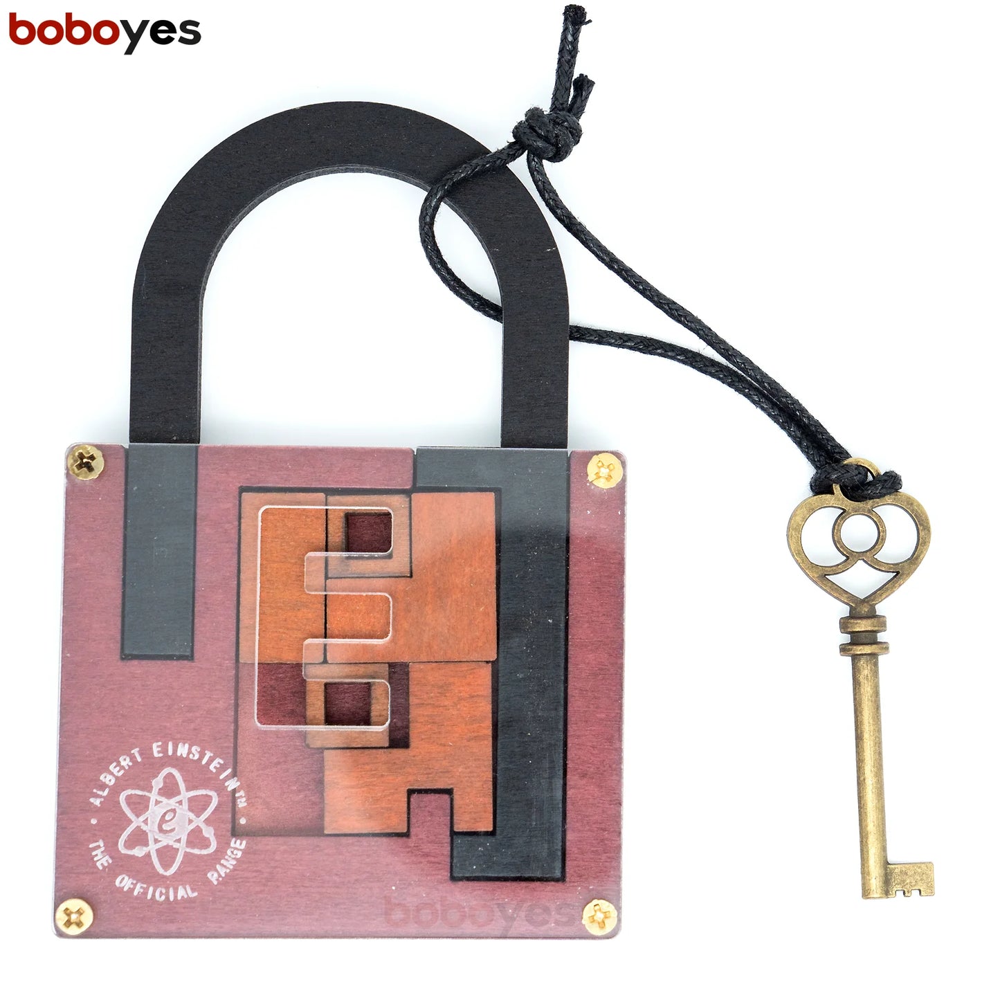 High Difficulty Level IQ Lock Puzzle Classic Wooden Brainteaser Puzzles Game for Adults The Einstein Collection Lock Puzzle