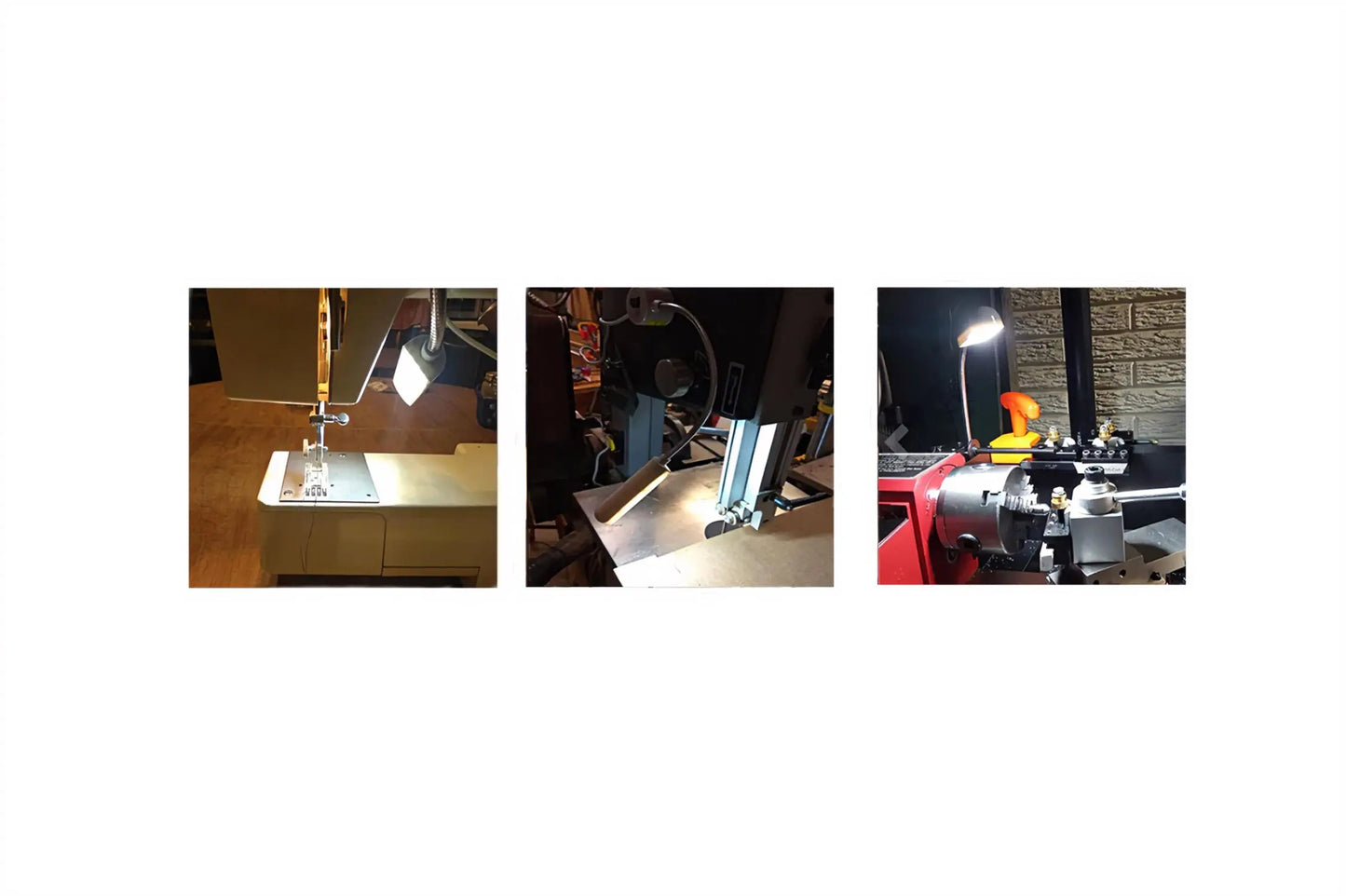 10/30LEDs Sewing Machine Light LED Portable Work Light,Flexible Gooseneck Lampe with Magnetic Base for Workbench Lathe